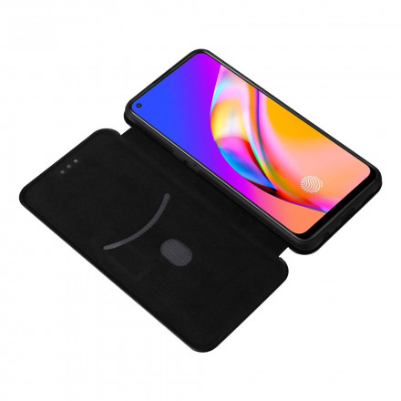 Flip Cover Oppo A94 5G in silicone color carbonio