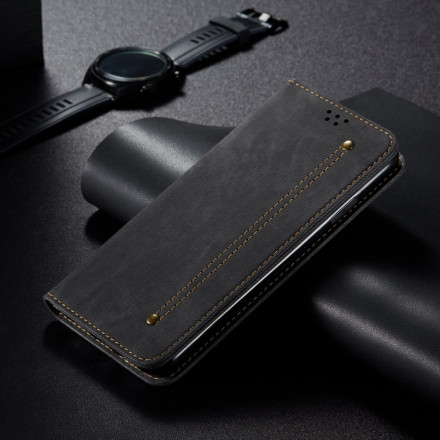 Flip Cover Xiaomi Redmi 10 Jeans Tessuto