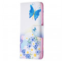 Xiaomi 11T / 11T Pro Custodia dipinta con farfalle e fiori