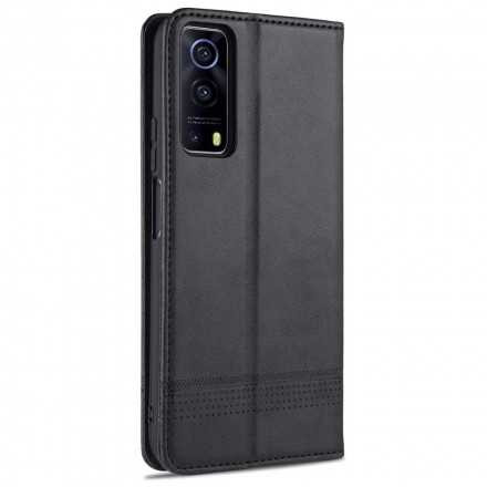 Flip Cover Vivo Y72 5G Stile Pelle AZNS