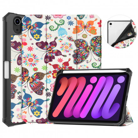 Smart Case iPad Mini 6 (2021) Custodia stilo Fiori d'epoca