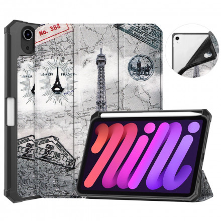 Smart Case iPad Mini 6 (2021) Custodia stile Torre Eiffel