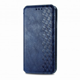 Flip Cover Motorola Edge 20 Lite in similpelle con trama a diamante
