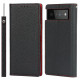 Flip Cover Google Pixel 6 Pelle Genuine Lychee Strap