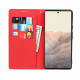 Flip Cover Google Pixel 6 in pelle Genuine Lychee Strap