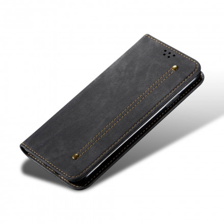 Flip Cover Realme C21 in ecopelle texture Jeans