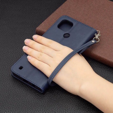 Coprire Realme C21 liscio con patta obliqua