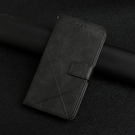 Xiaomi 11T / 11T Pro Custodia in pelle con cinturino geometrico