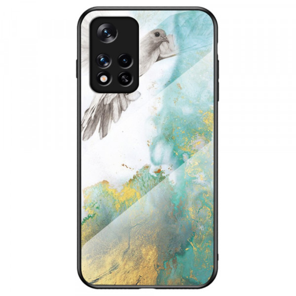 Xiaomi Redmi Note 11 / Poco M4 Pro 5G Case Marmo Colori Vetro Temperato