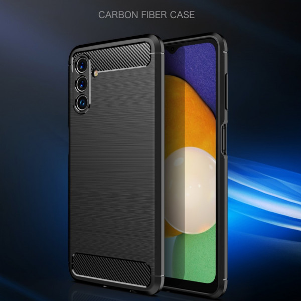 Samsung Galaxy A13 5G / A04s Custodia in fibra di carbonio spazzolata