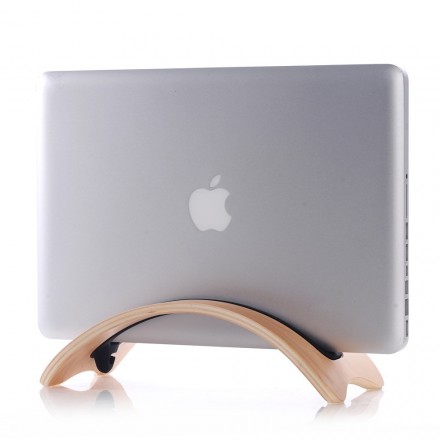 Supporto BookArc in legno naturale per MacBook