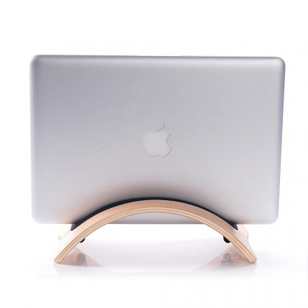 Supporto BookArc in legno naturale per MacBook