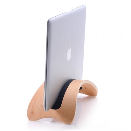 Supporto BookArc in legno naturale per MacBook