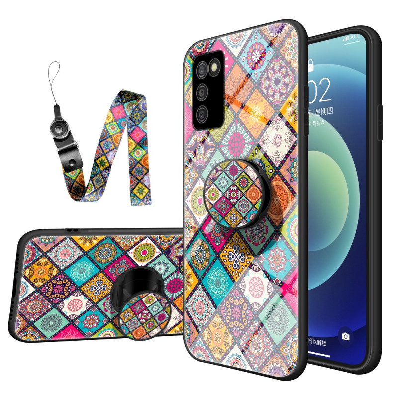 Samsung Galaxy A03s Custodia magnetica patchwork