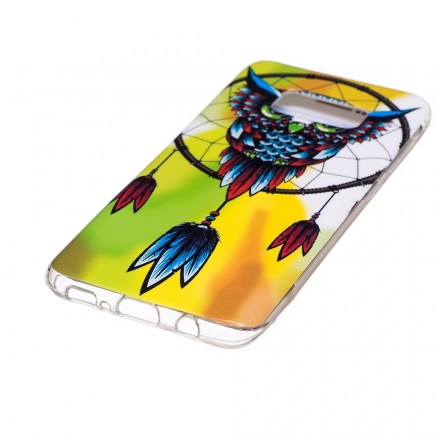 Samsung Galaxy S8 Custodia Catchy Owl Fluorescente
