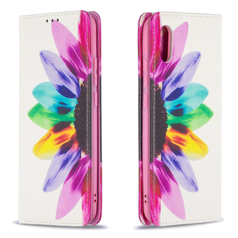 Flip Cover Xiaomi Redmi 9A Fiore acquerello