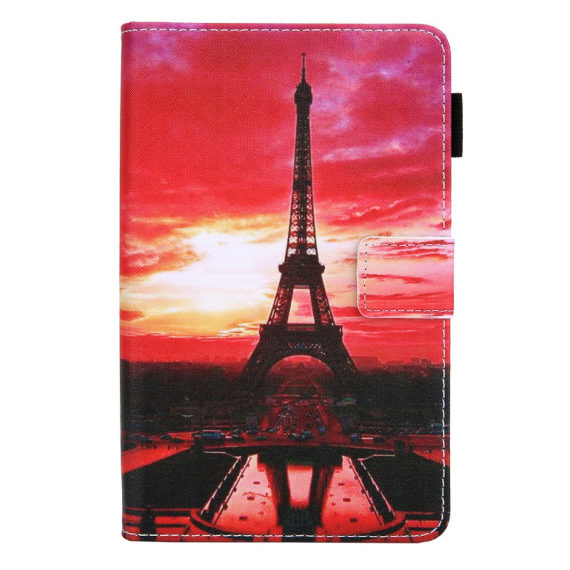 Custodia per Samsung Galaxy Tab A8 (2022) / (2021) Torre Eiffel al tramonto