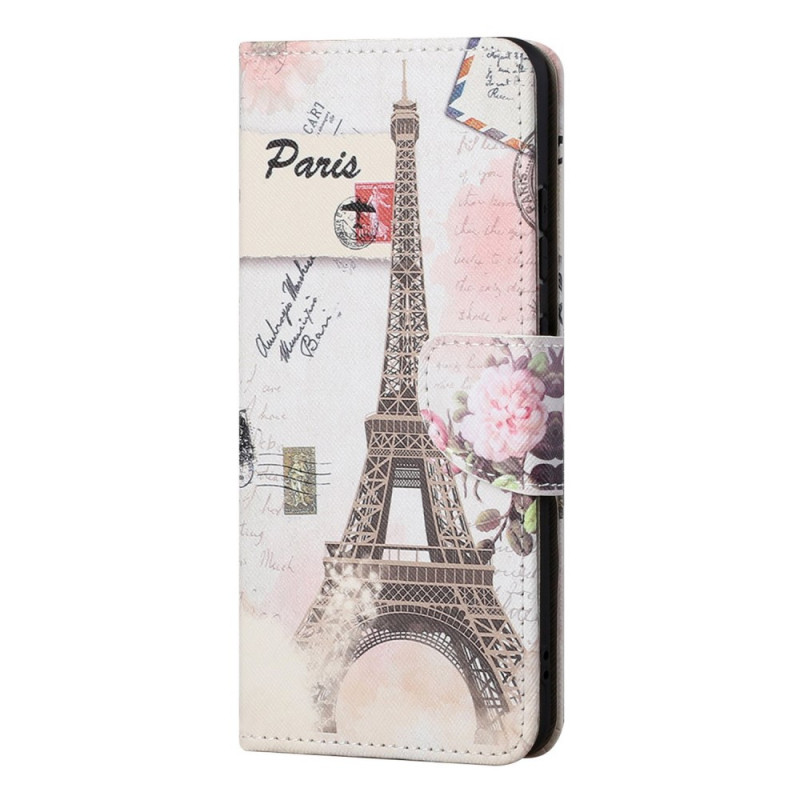 Custodia Samsung Galaxy S22 Ultra 5G Torre Eiffel Retro