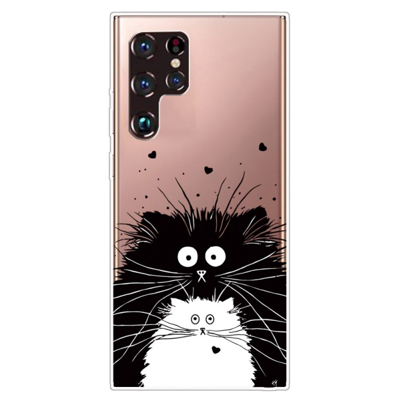 Custodia per Samsung Galaxy S22 Ultra 5G Guarda i gatti