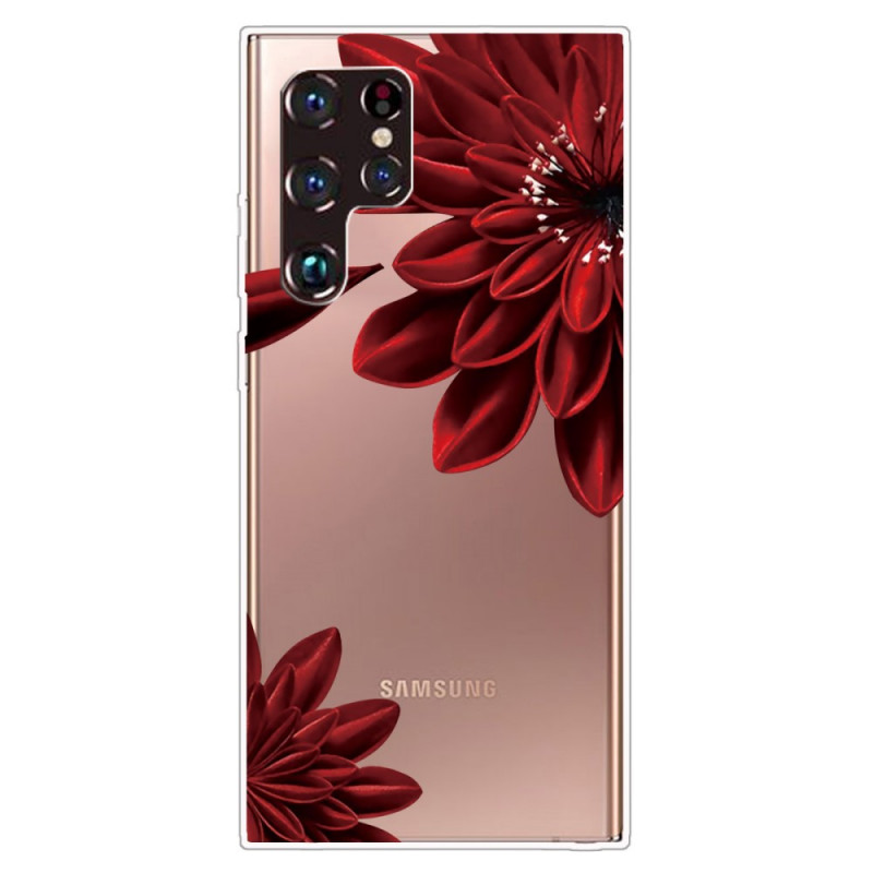 Samsung Galaxy S22 Ultra 5G Custodia con fiori selvatici