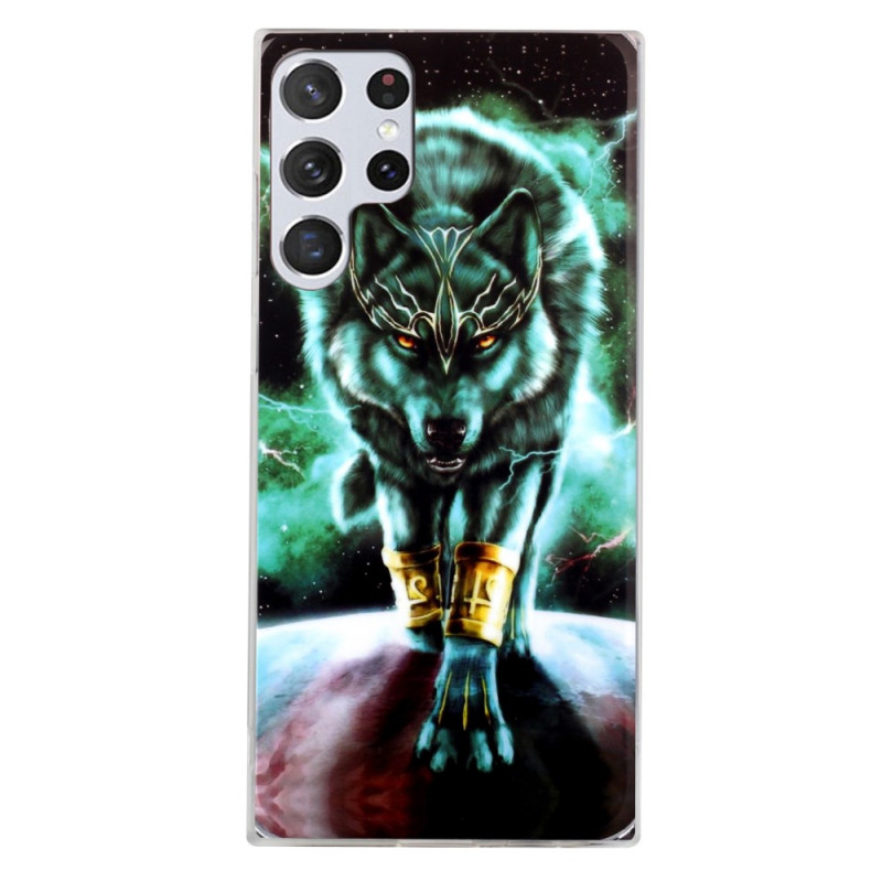 Samsung Galaxy S22 Ultra 5G Wolf Custodia Fluorescente