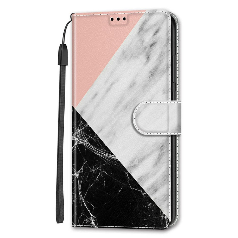 Samsung Galaxy S22 Ultra 5G Custodia Marble Elegance con cinturino