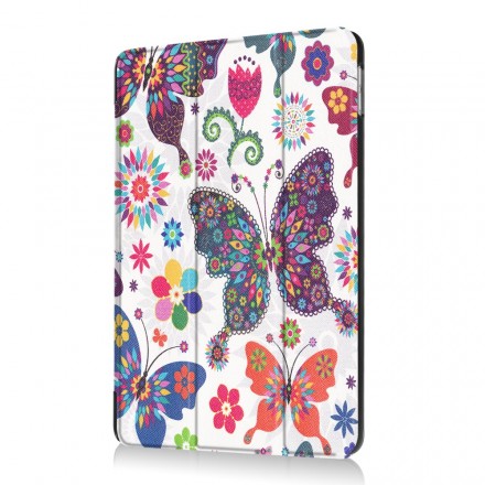Cover per iPad 9.7 2017 Farfalle e fiori
