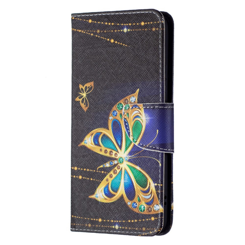 Custodia Samsung Galaxy S22 Plus 5G Gold Butterfly