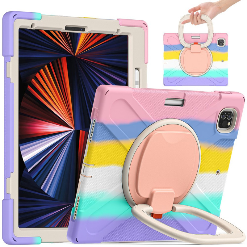 Coque iPad Pro 12.9" (2021) Ultra Résistante Anneau-Support Rotatif Color