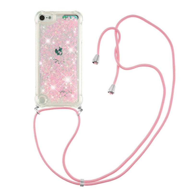 Custodia per iPod Touch 6 / 5 Glitter con cordino