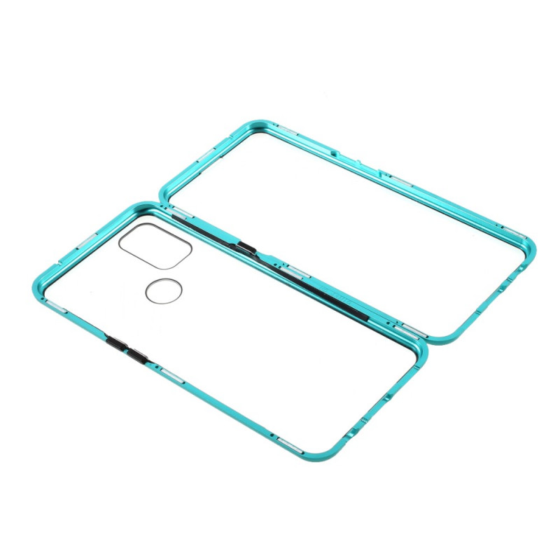 OnePlus North N10 Custodia magnetica bifacciale in vetro e metallo