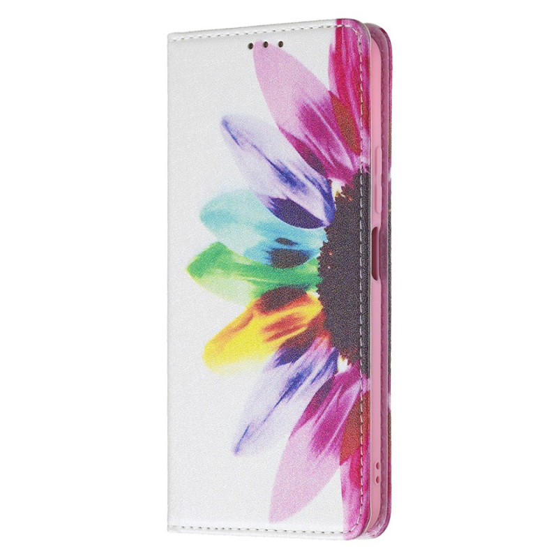 Flip Cover Xiaomi 11 Lite 5G NE/Mi 11 Lite 4G/5G Fiore acquerello