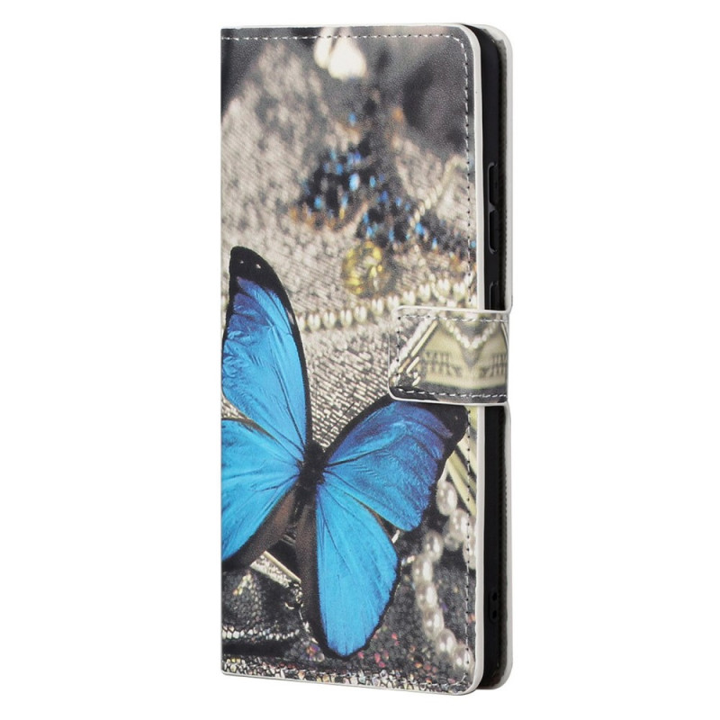 Xiaomi Redmi Note 11 / 11s Custodia a farfalla blu