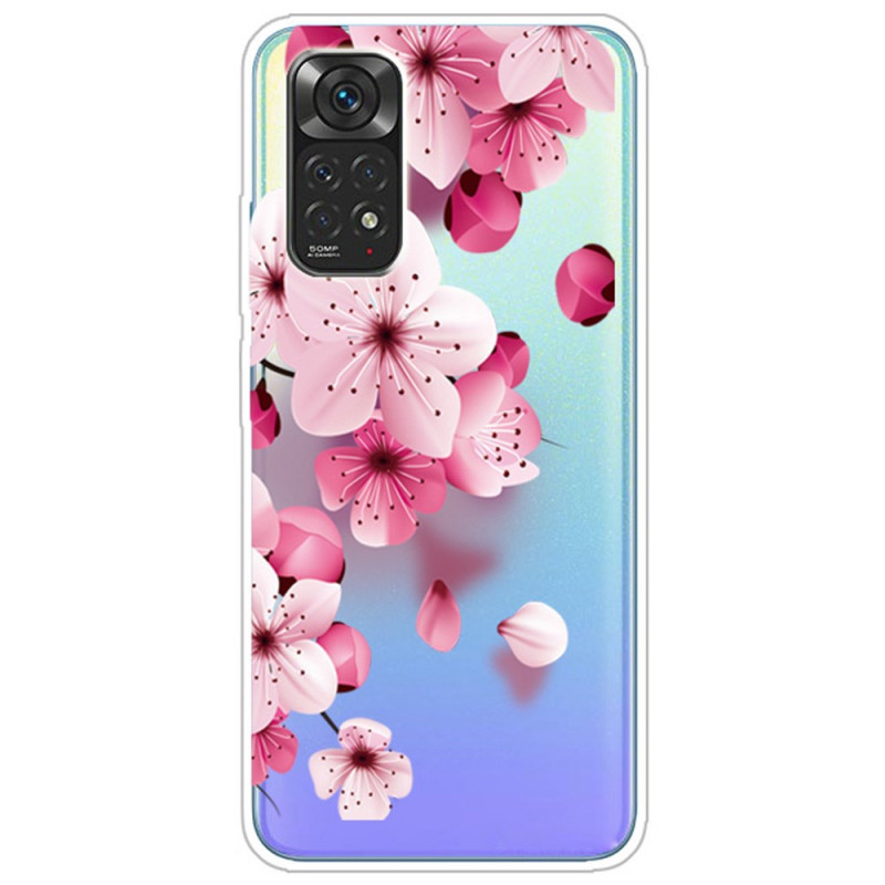 Xiaomi Redmi Note 12 Pro 4G/Note 11 Pro/11 Pro 5G Custodia Fiori Rosa