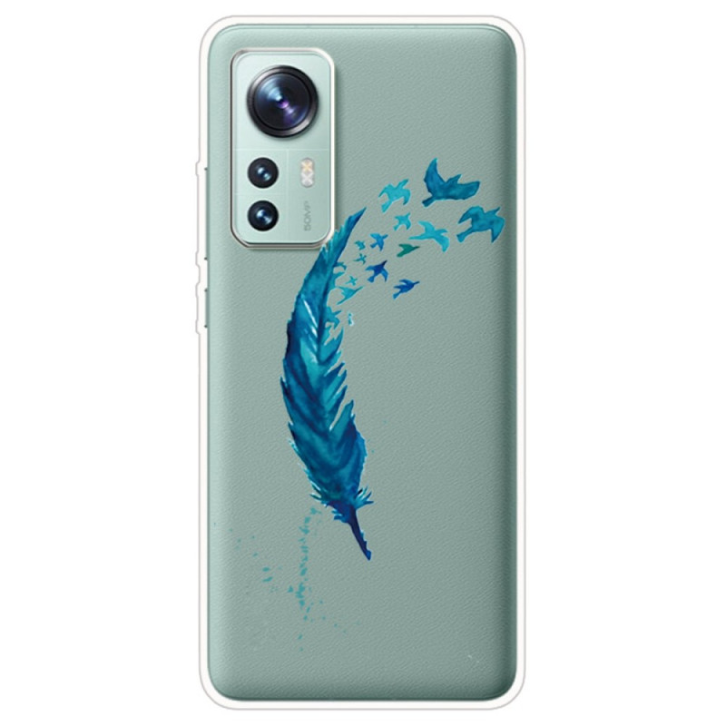 Custodia Xiaomi 12 / 12X / 12S Beautiful Feather Blue