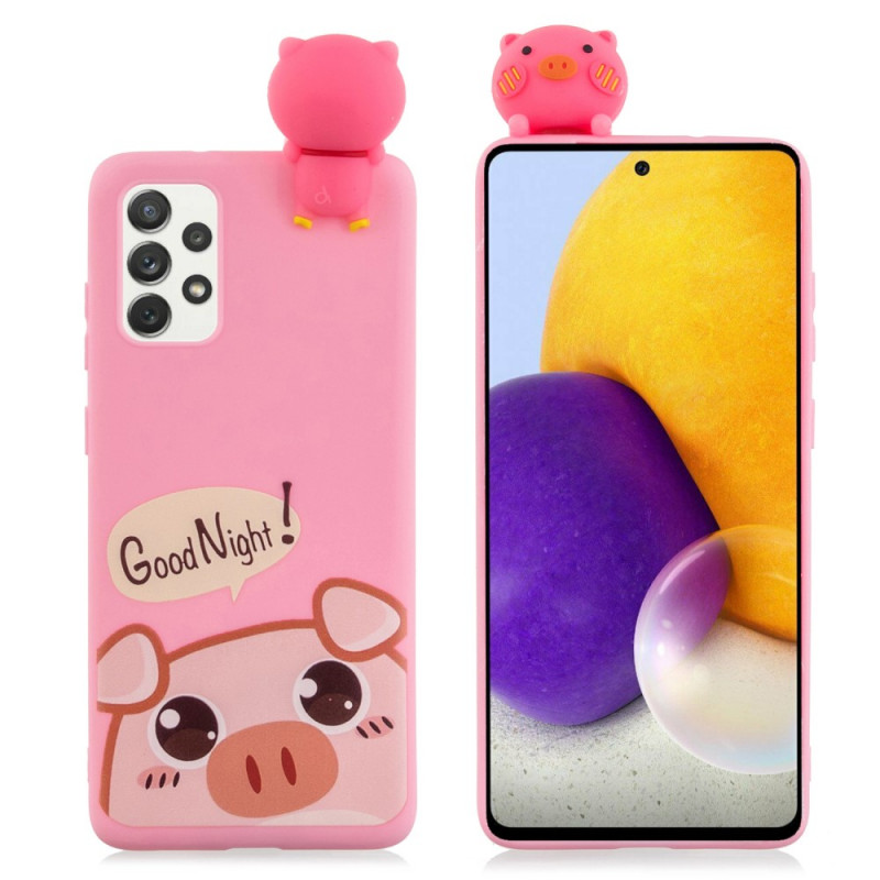 Samsung Galaxy A53 5G Pig Cover Buona notte 3D