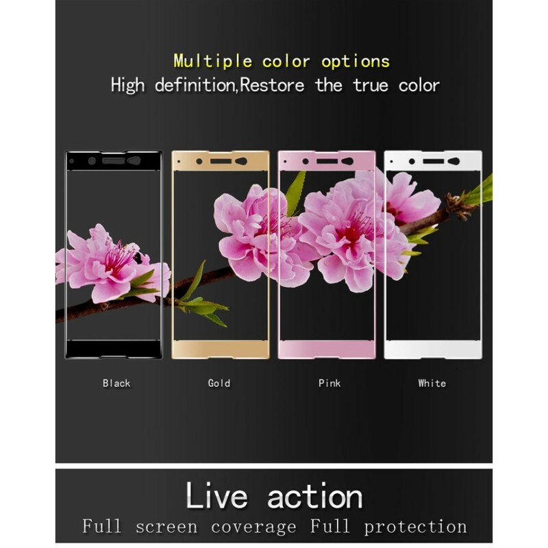 Protezione in vetro temperato colorata per Sony Xperia XA1 Ultra