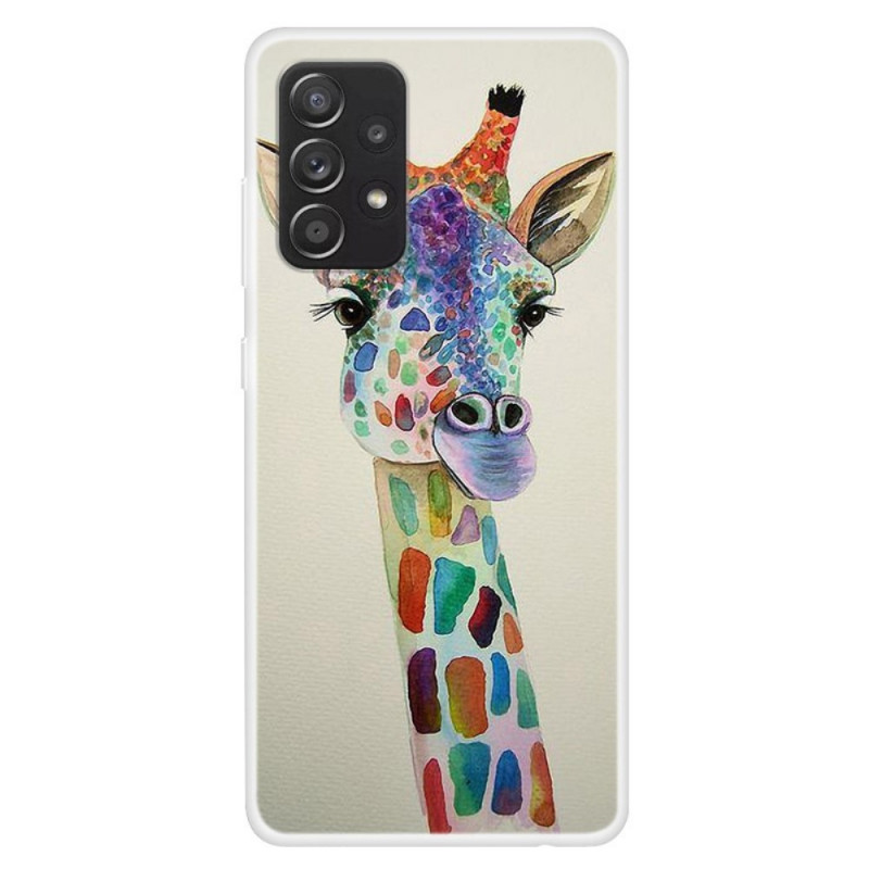 Samsung Galaxy A13 Copertina Giraffa Colorata
