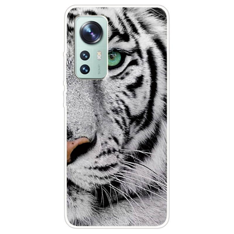 Custodia Xiaomi 12 Pro Tiger Bianco
