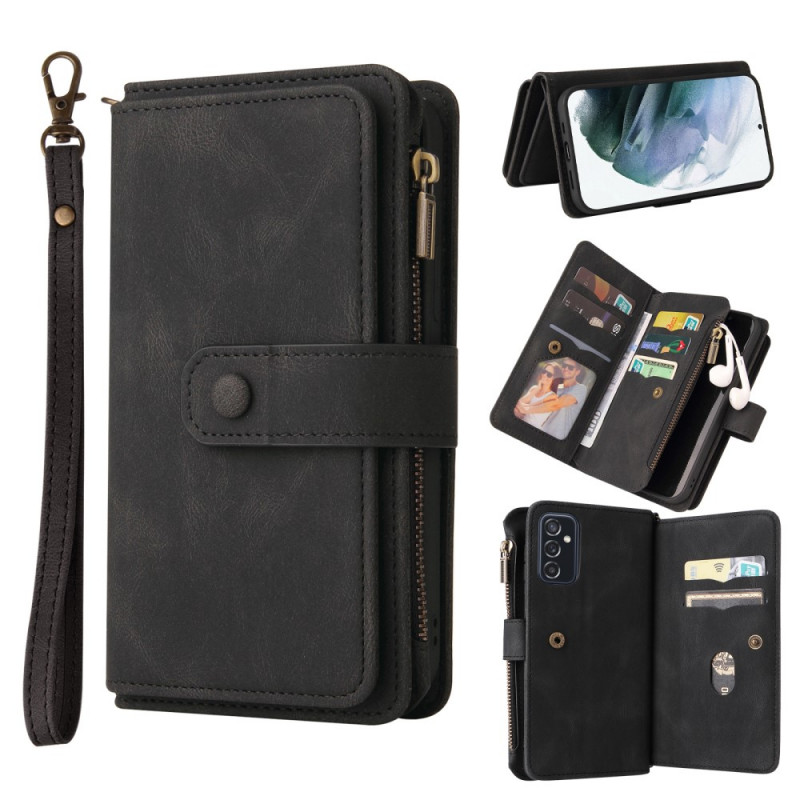 Samsung Galaxy M52 5G Custodia a portafoglio con cordino