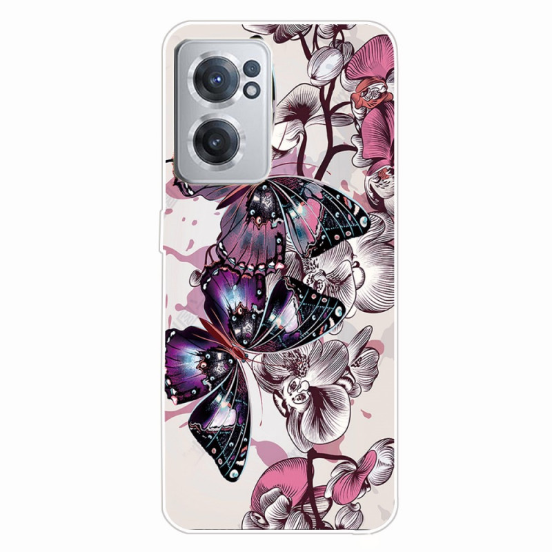 Custodia OnePlus North CE 2 5G Purple Butterflies