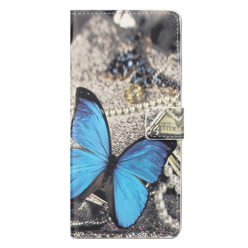 OnePlus Nord CE 2 5G Custodia a farfalla su tessuto