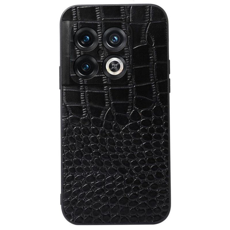 Custodia OnePlus 10 Pro 5G in vera pelle con texture coccodrillo