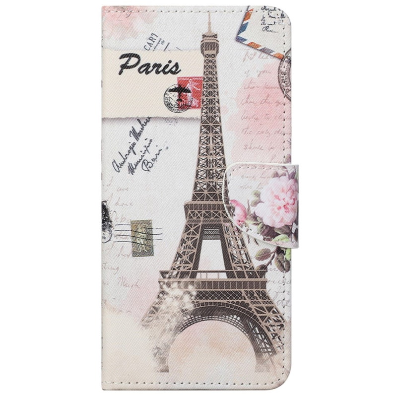 Xiaomi Redmi 10C Custodia vintage con torre Eiffel