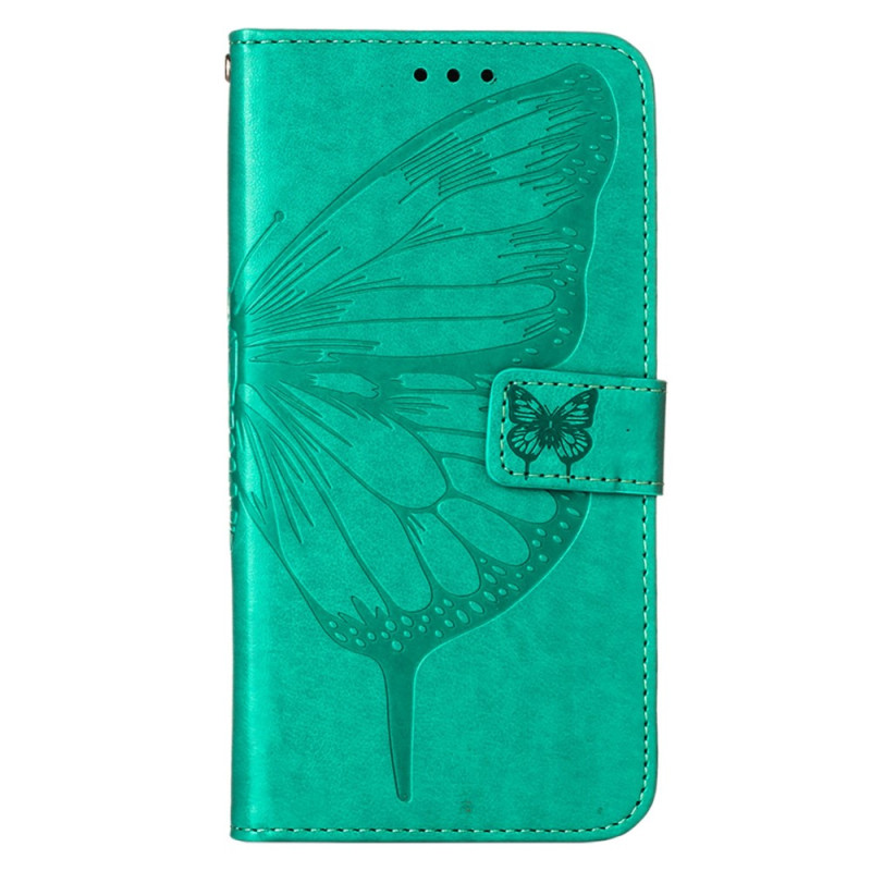 Custodia Xiaomi Redmi 10C Butterfly Design con cinturino