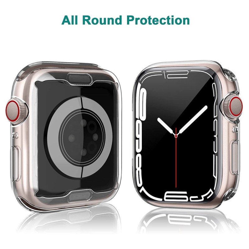 Apple Watch Series 7 Custodia 41 mm trasparente con protezione completa