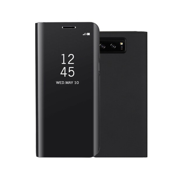 Flip Cover Samsung Galaxy Note 8 effetto specchio e pelle