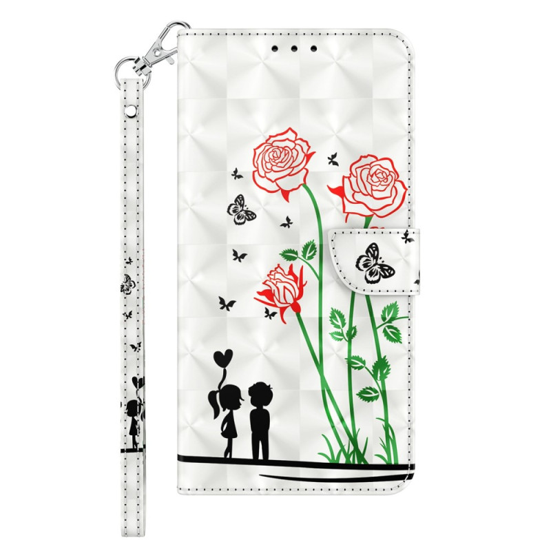 iPhone 14 Pro Custodia con cinturino Dandelion Love