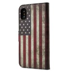 Custodia per iPhone X Bandiera USA