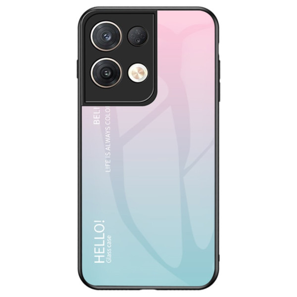 Oppo Reno 8 Pro Custodia in vetro temperato Hello